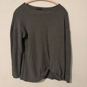 Gray Long Sleeves Shirt
